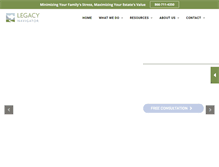 Tablet Screenshot of legacynavigator.com